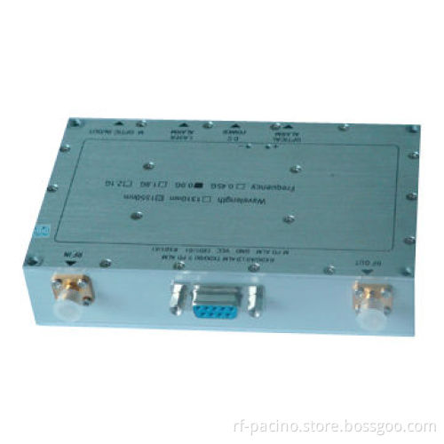 Low noise and high linear gain, RF optical transceiver with functions of automatic AGC